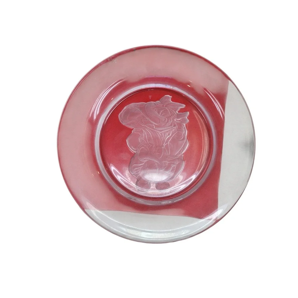 Danbury Mint Michelangelo Holy Family Crystal Collector Plate‎ Clear  COA 9.75